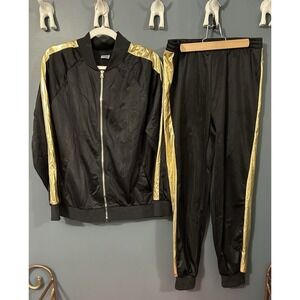 Spirit Halloween Hip Hop Rapper Rub‎ DMC Track Suit Costume Men's Size Medium